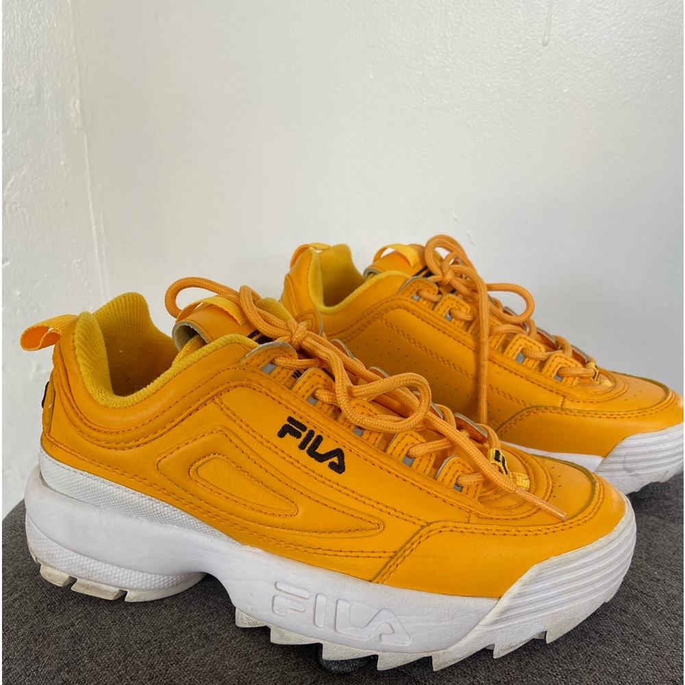 Fila Disruptor II • size W7 • yellow